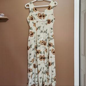 Vintage Sunflower Dress